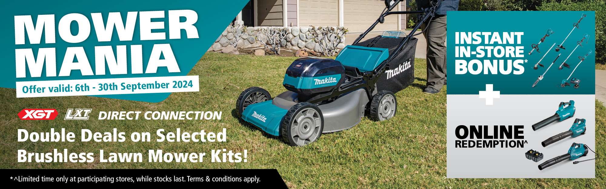 Double deals on selected brushless lawn mower kits