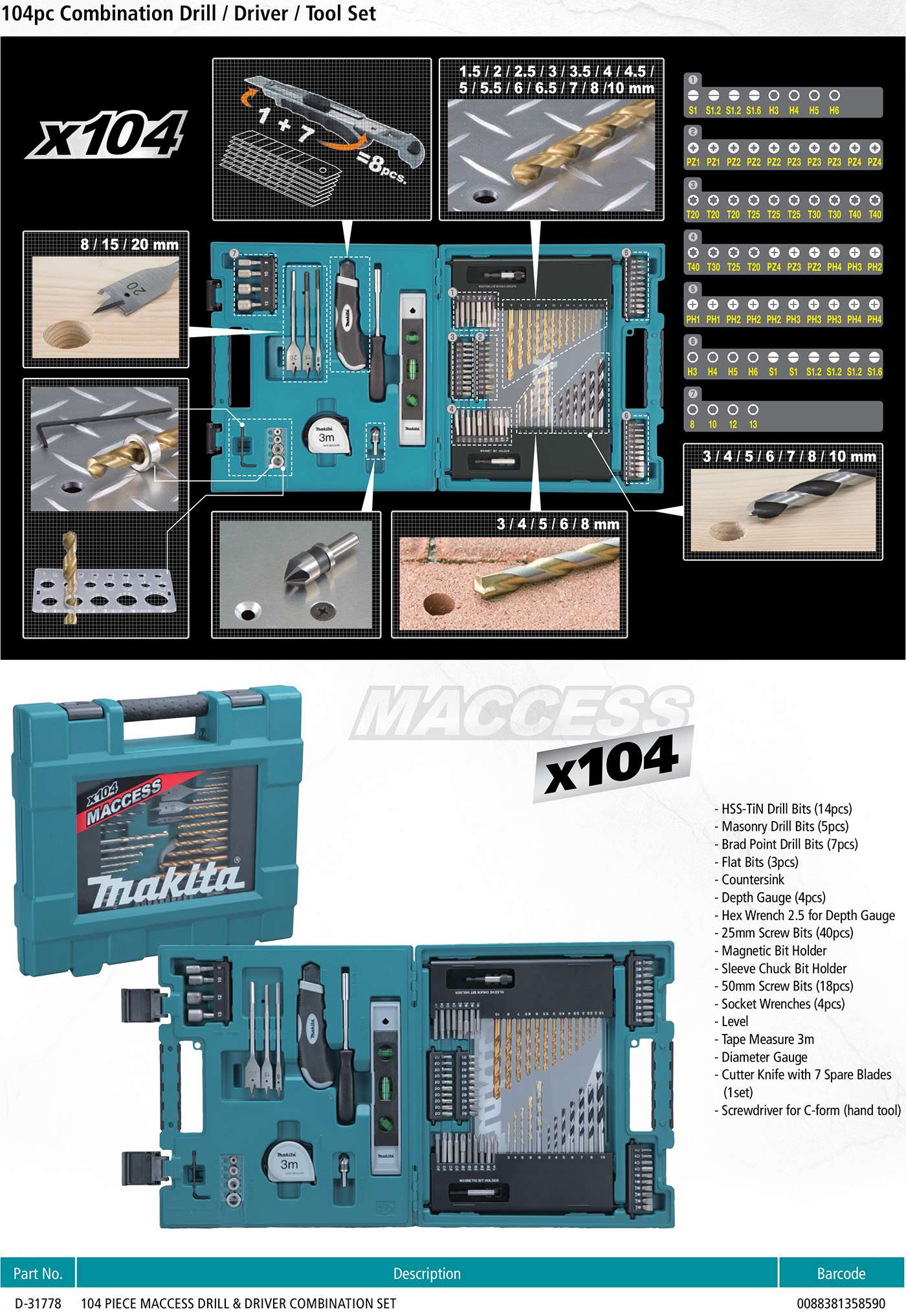 Download The Drilling-Driving-and-Hand-Tool-Set-New-Release-D-31778 Information Sheet
