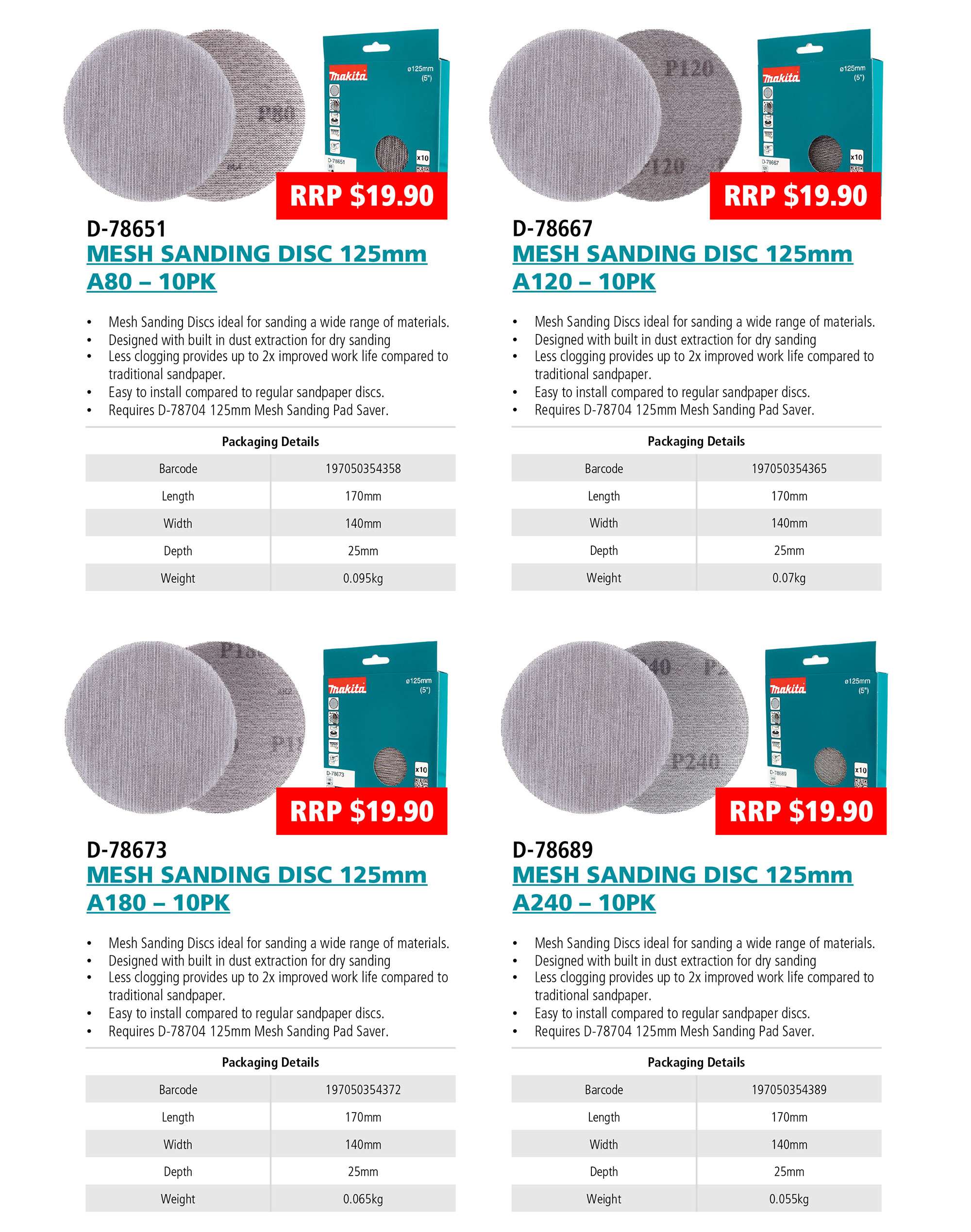 Download The Mesh Sanding Discs Information Sheet