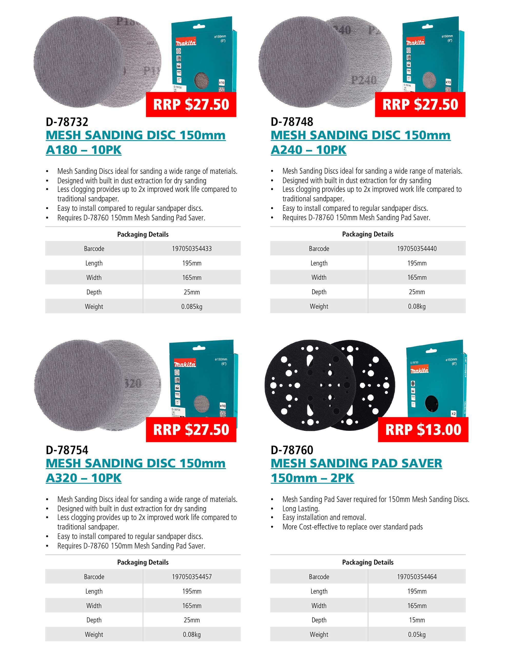 Download The Mesh Sanding Discs Information Sheet