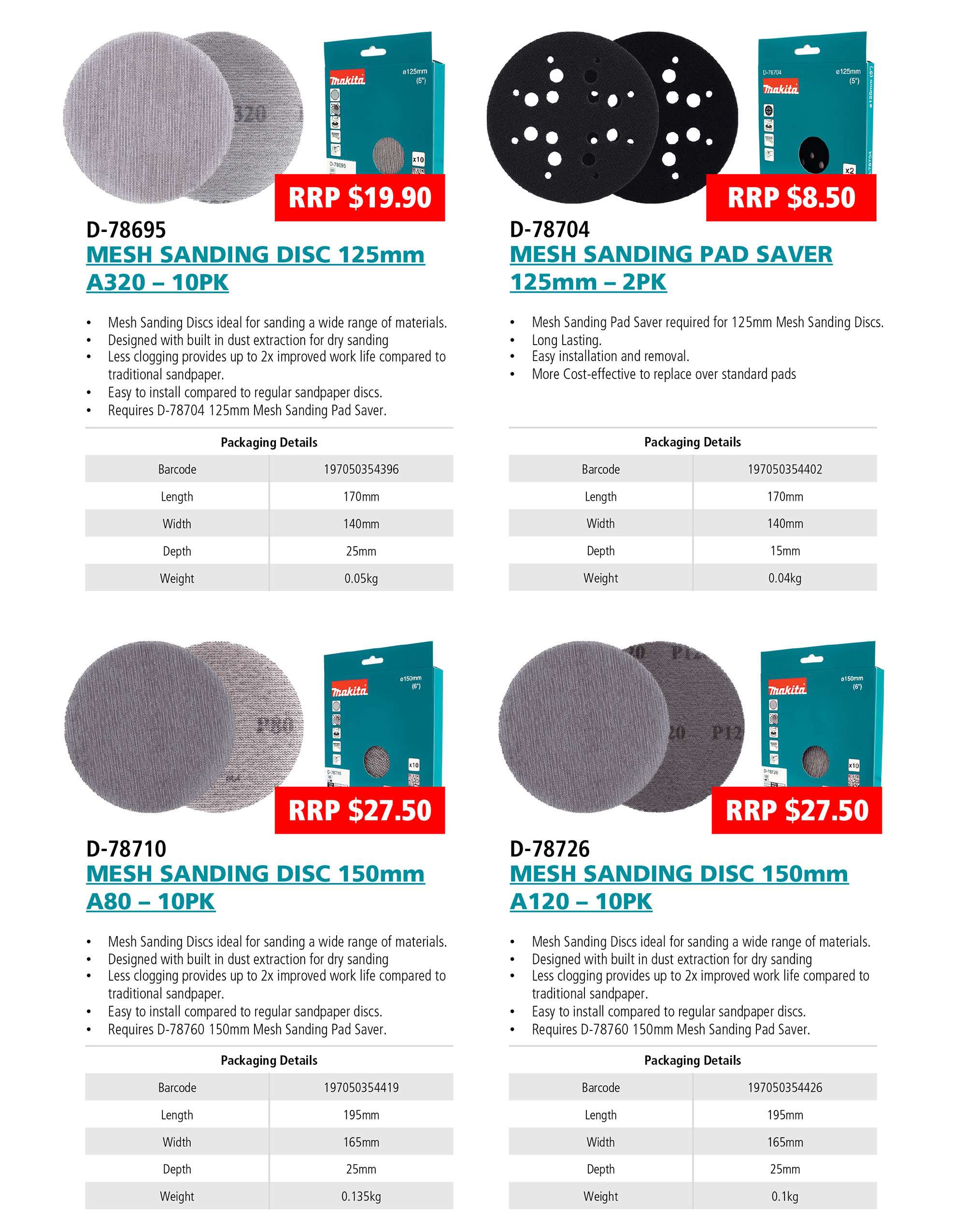 Download The Mesh Sanding Discs Information Sheet